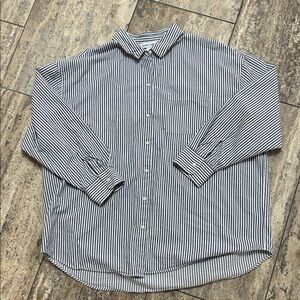 Old Navy Women's Striped Button Down Shirt